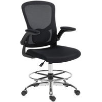 DREHSTUHL 60/60/132 cm schwarz aus Polyester mit 4D-Lendenstütze - Schwarz, Kunststoff (60/132/60cm) - OKWISH