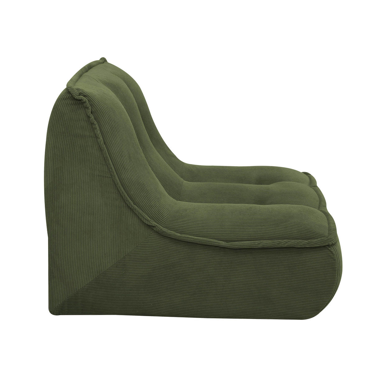SESSEL, Grün - Grün, Textil (90/70/80cm) - Oviala