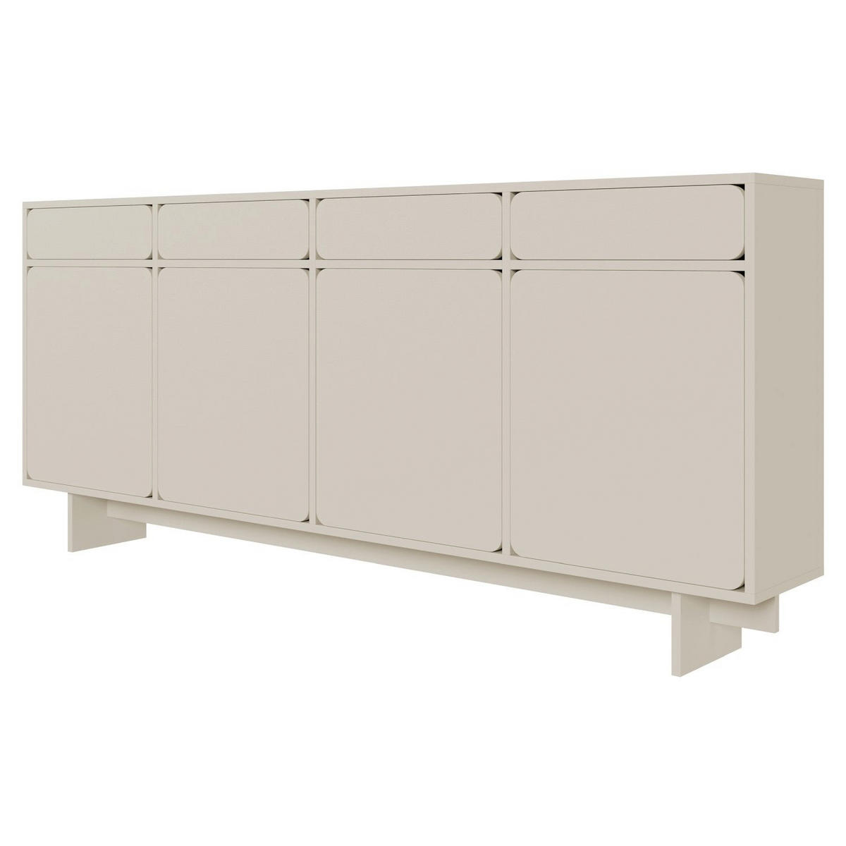 SIDEBOARD Wuwu Greige 200 cm - Taupe, Holzwerkstoff (200/88/35cm) - Selsey