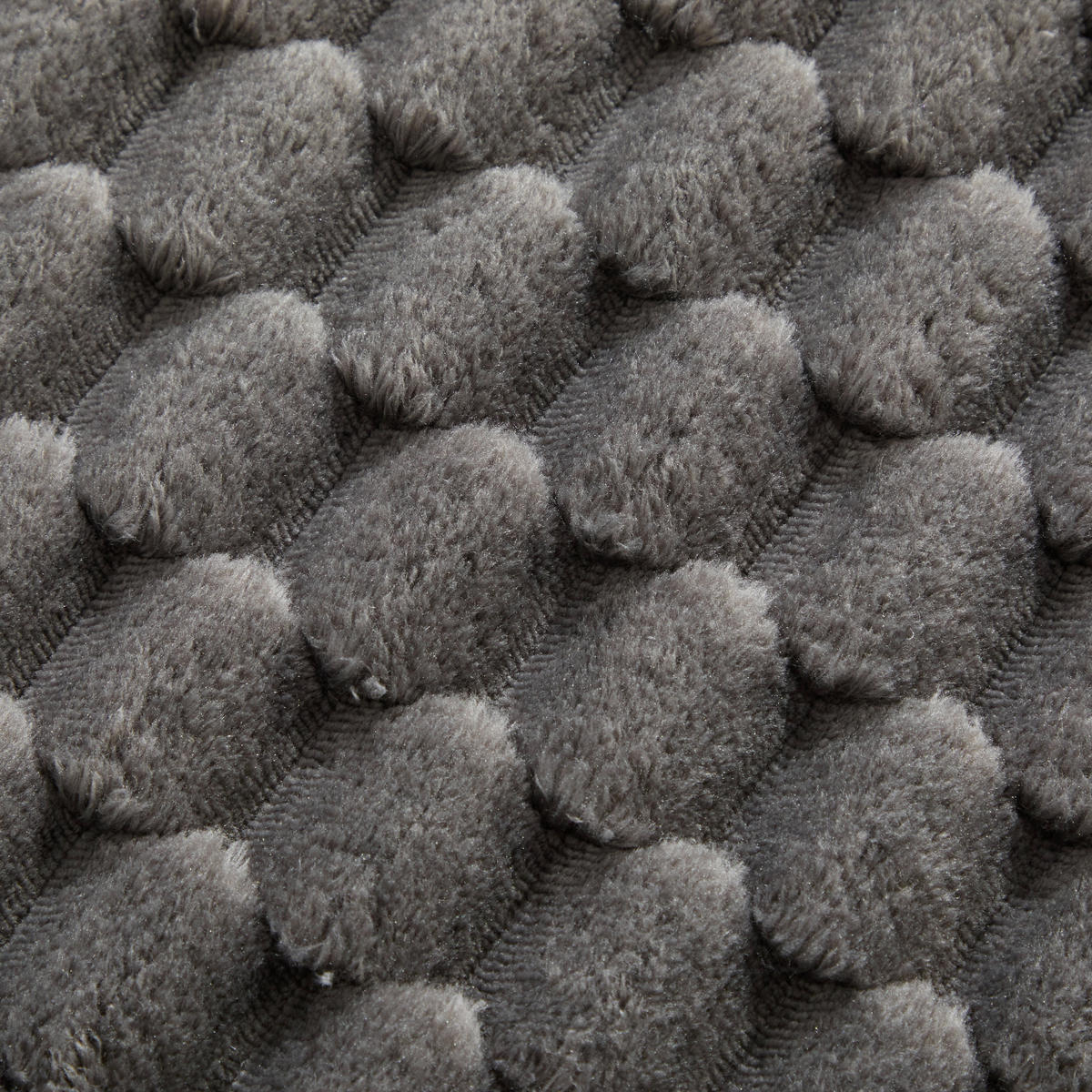 SOFA Dunkelgrau mit Hocker - Dunkelgrau, Textil (130/65/115cm) - WISHDOR