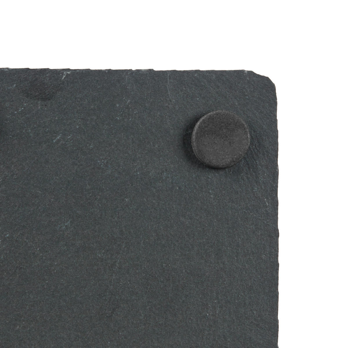 10XPODLOŽKY z bridlice - antracitová, textil/kameň (10/10cm) - Relaxdays