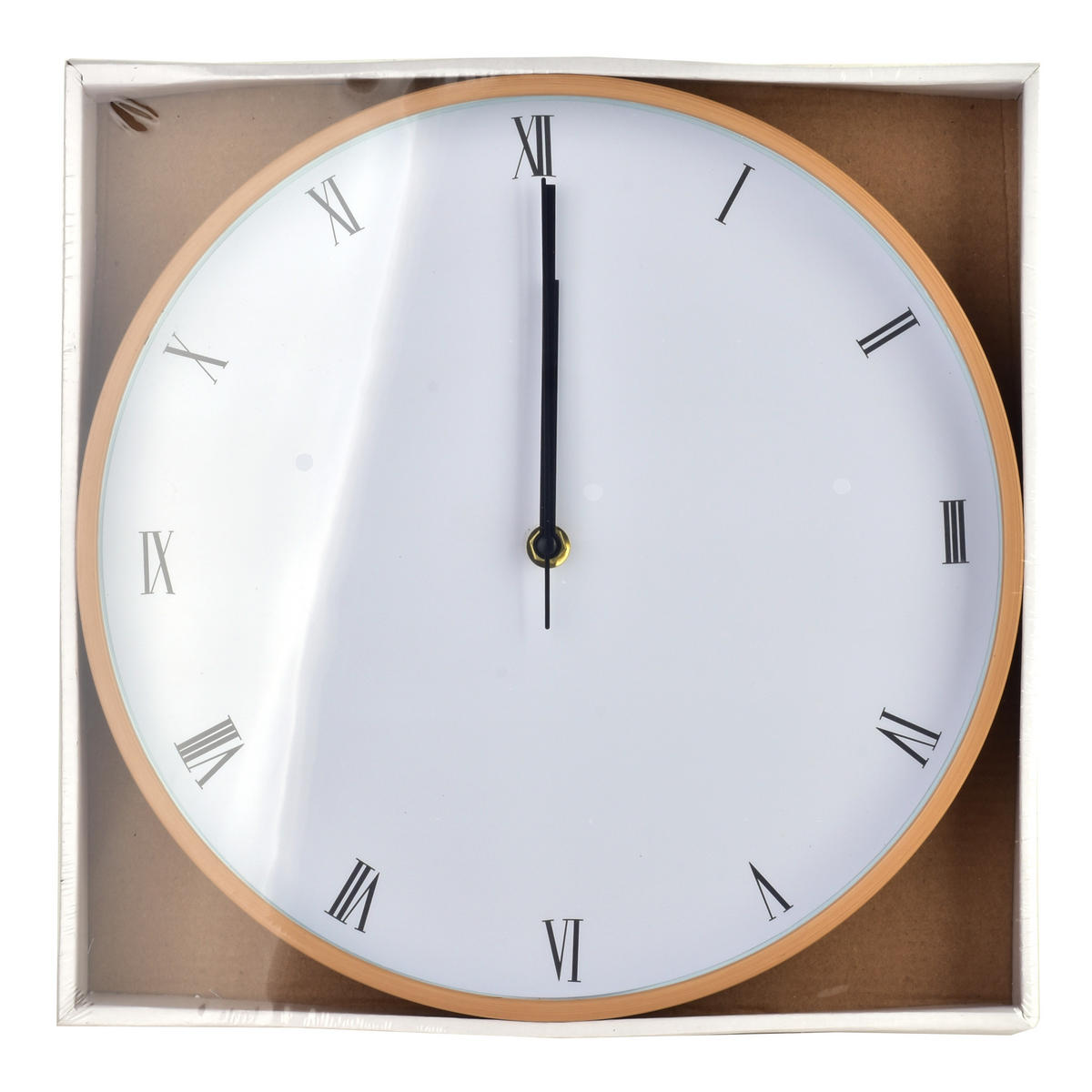 WANDUHR Ramsey Weiß 30/4/30 cm Kunstoff - Weiß, Kunststoff (30/30/4cm) - Mondex