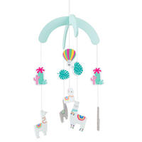 MOBILE Holz Lama - ab Geburt - Türkis, Holz (19.1/19.1cm) - Bieco Spielwaren