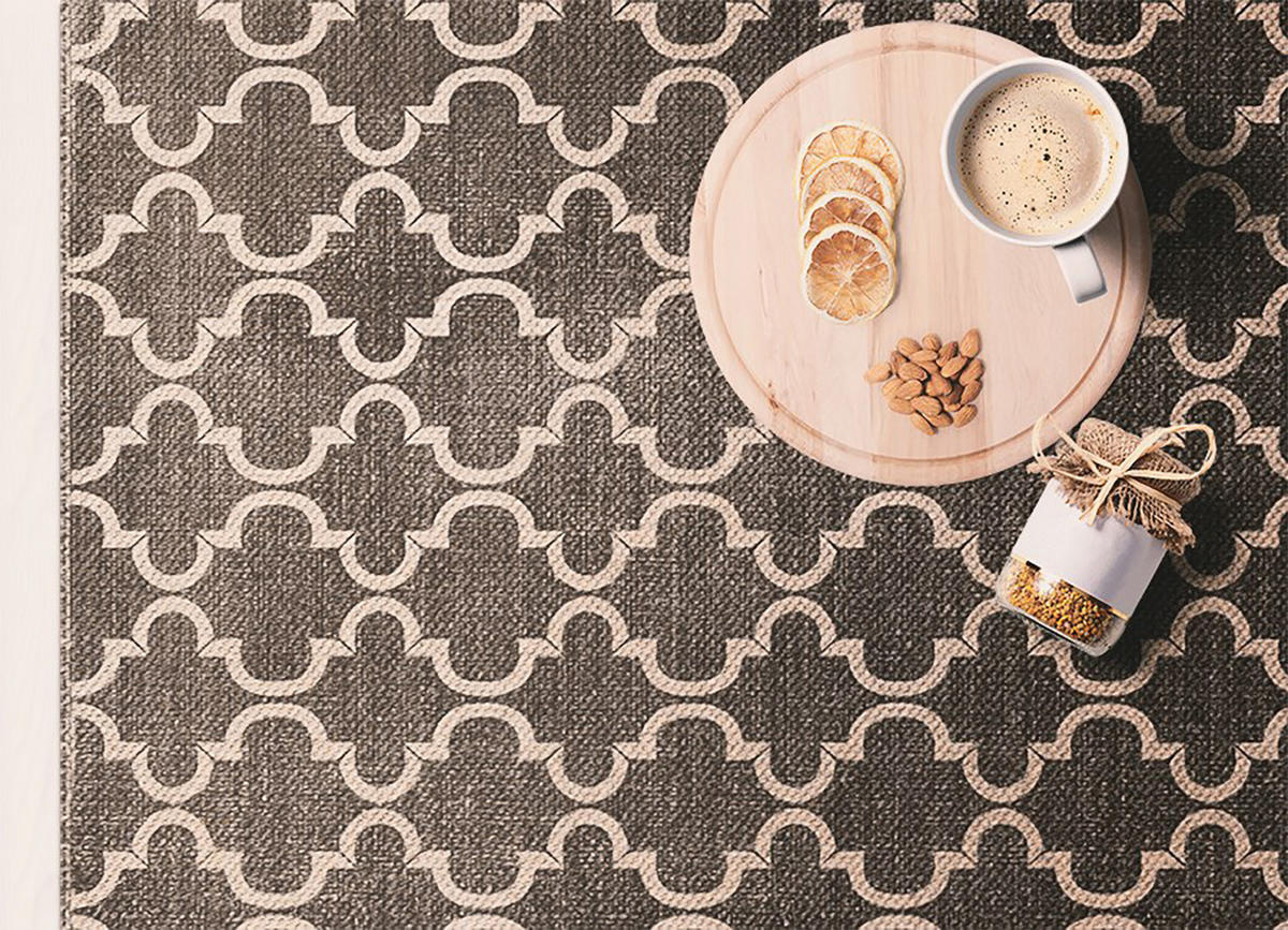 VINYL-TEPPICH 180x120 cm Braun - Braun, Kunststoff (120/1.6cm) - ArtPrintCave