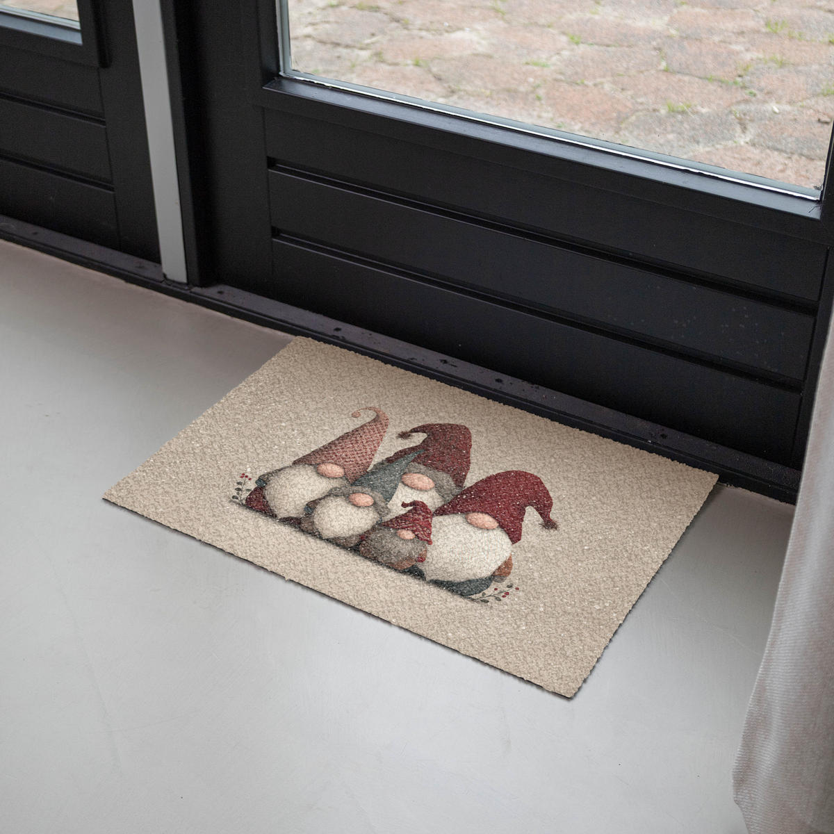 ROHOŽKA Skřítci - Vánoce - Sníh - Špičaté klobouky 60x40 cm - béžová, plast/umělá hmota (60/0.4cm) - MuchoWow