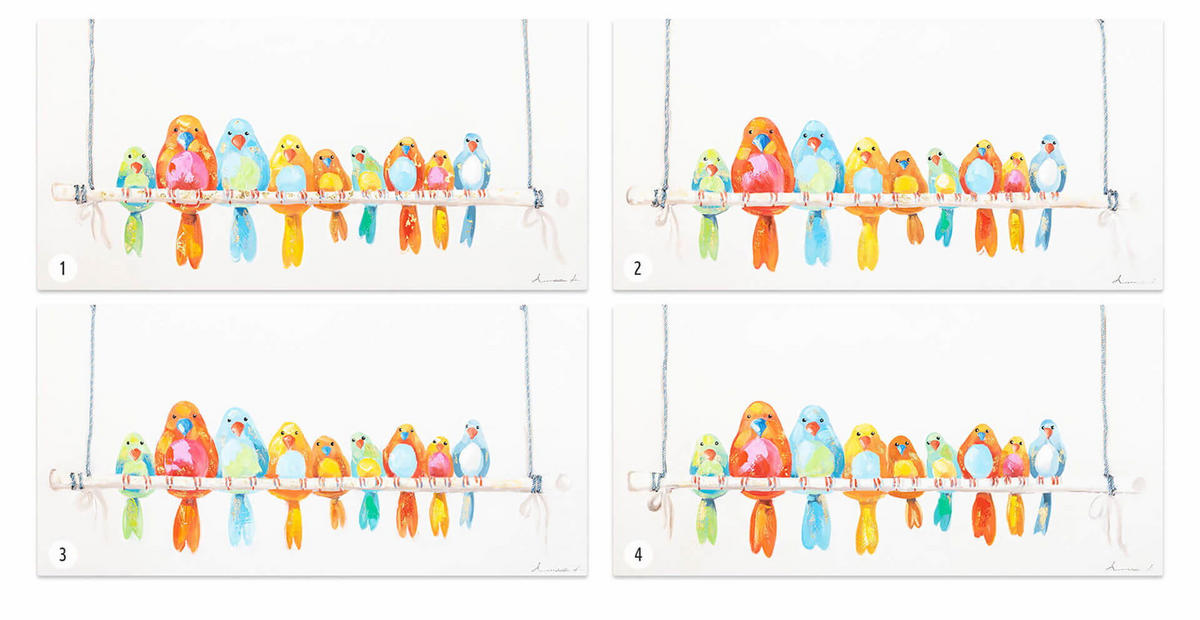 ACRYLBILD HANDGEMALT 120/60 cm - Multicolor, Holz/Textil (120/60cm) - KUNSTLOFT