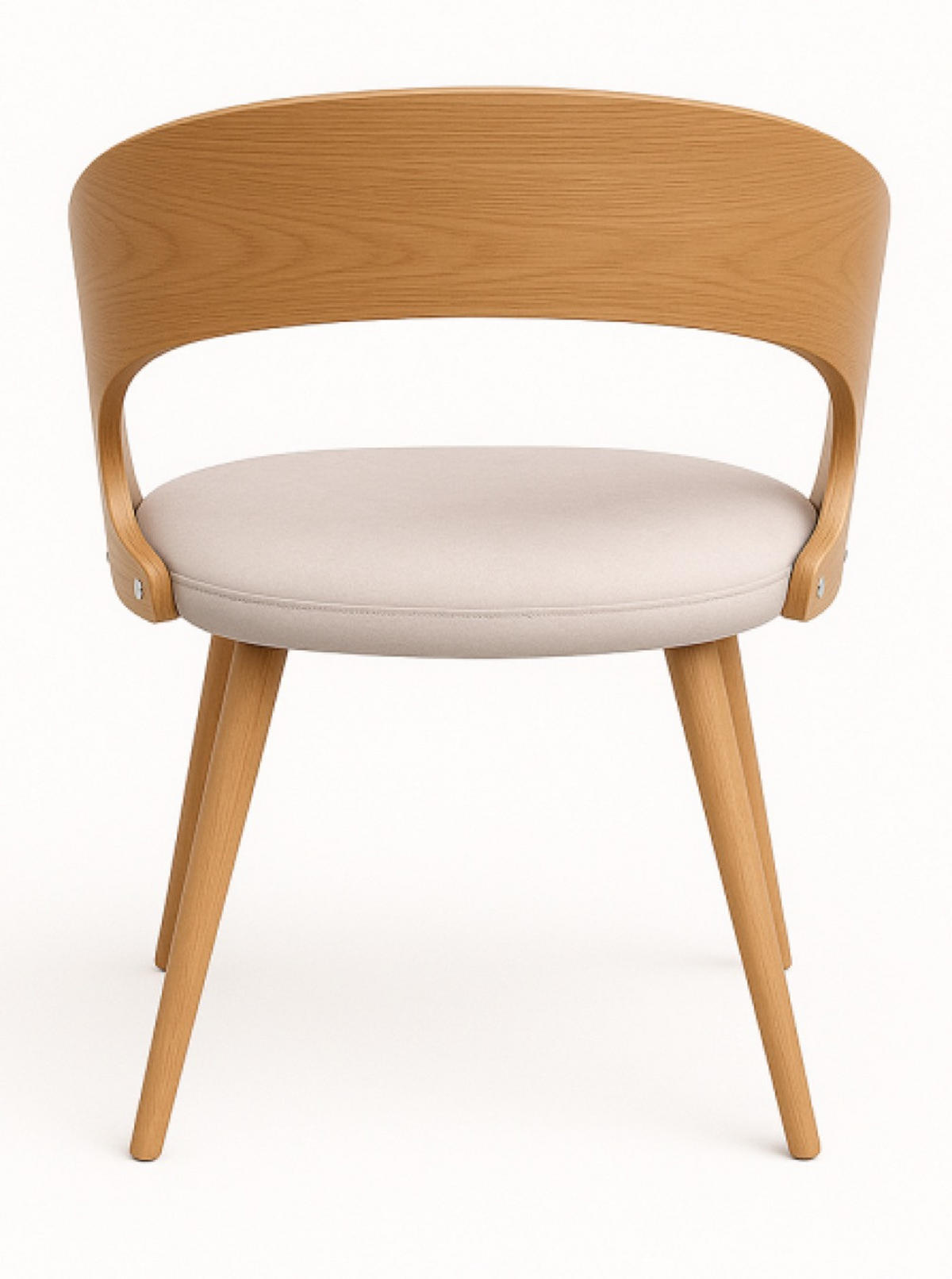 STUHL Grau M-105 Komfortabel - Beige, Textil (57/82/47cm) - Sepro Meble