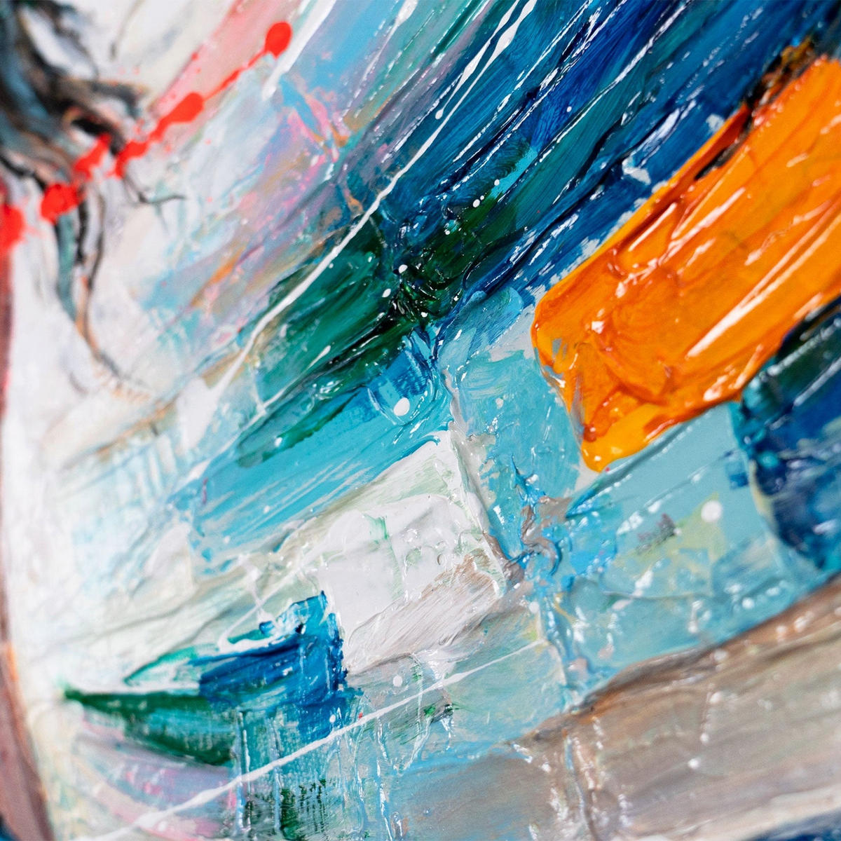 GEMÄLDE Aufsteigende Anmut auf Keilrahmen 115x50 cm - Multicolor, Holz (115/50cm) - YS-art gallery