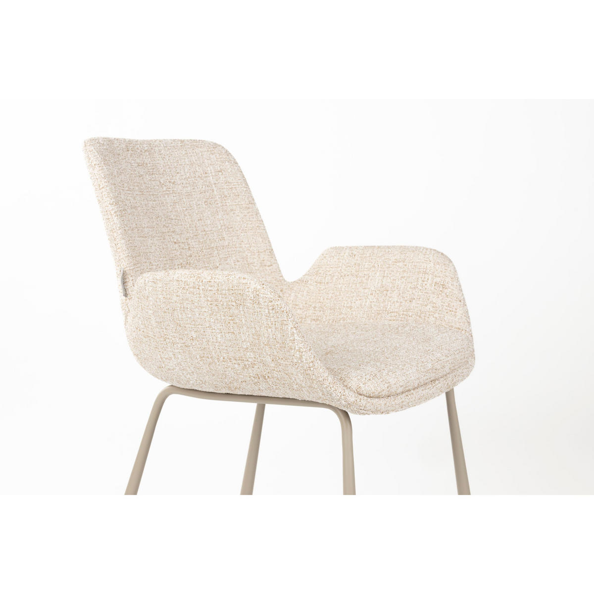 ESSZIMMERSTUHL Brit Beige - 2 er Set - Beige, Textil (59/79/62cm) - Zuiver