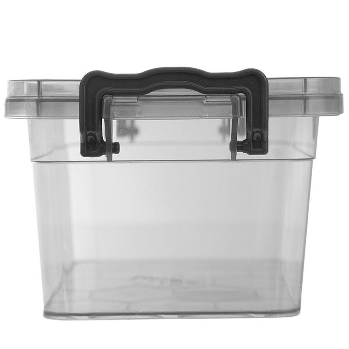 VORRATSBOX Stapelbar 3 l Dunkelgrau - Dunkelgrau, Kunststoff (17/12/26.5cm) - Orion 