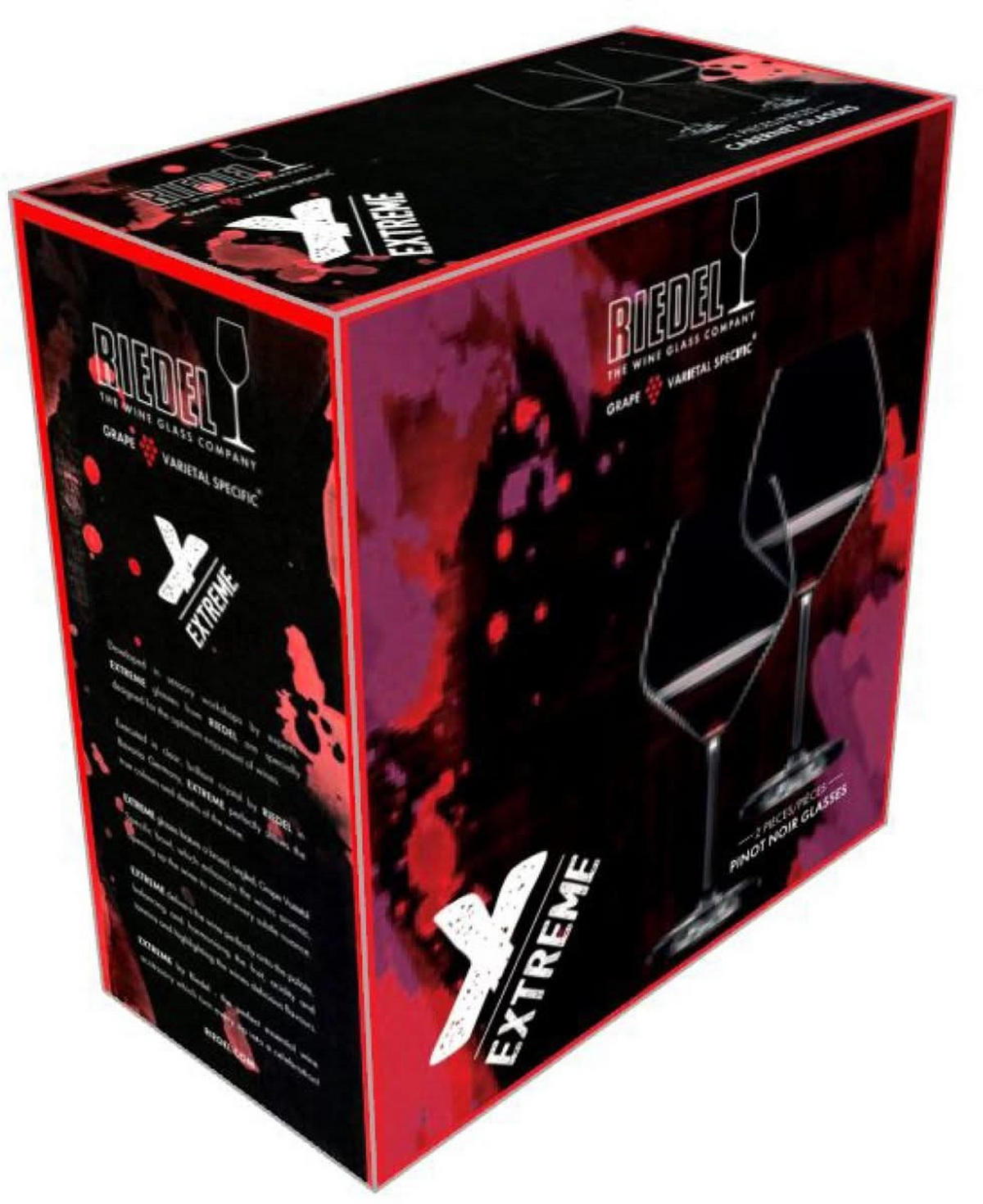 ROTWEINGLAS Extreme Pinot Noir, 2er Set, Hochwertiges Glas, 770 ml - Transparent, Glas (0.77L) - Riedel