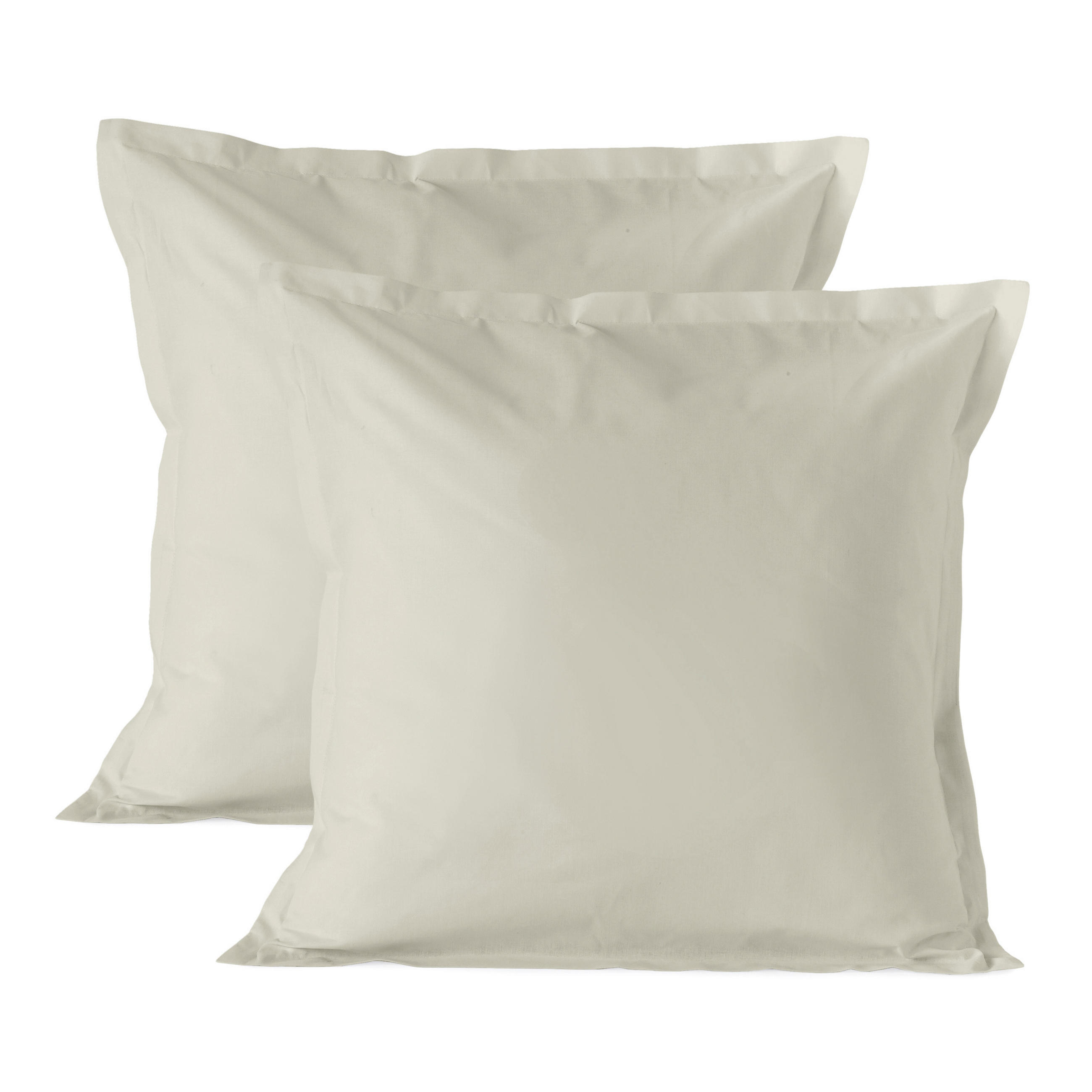 KISSENBEZUG basic 60x60 cm (x2) beige - Beige, Textil (60/60cm) - Happy Friday