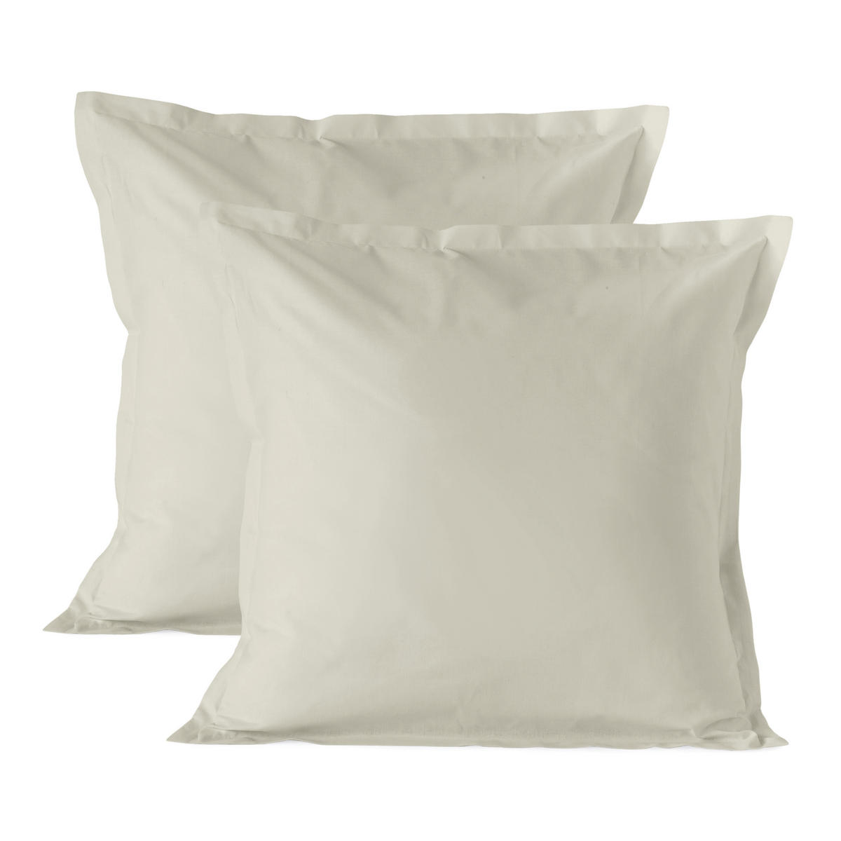 KISSENBEZUG basic 60x60 cm (x2) beige - Beige, Textil (60/60cm) - Happy Friday