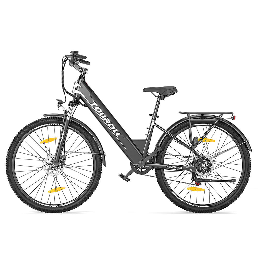 E-BIKE Touroll J1 ST – Hochleistungsmotor, 100 km Reichweite & StVZO-zertifizierte Beleuchtung - Graphitfarben, Metall (25cm)