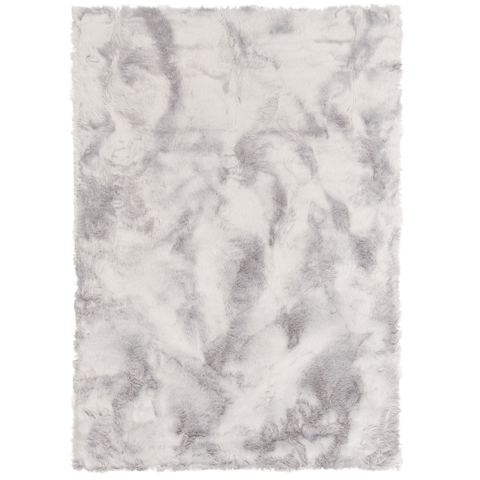 LUXUS SUPER SOFT FELLTEPPICH ASPEN MELIERT - Hellgrau, Textil (70/140cm) - Pergamon