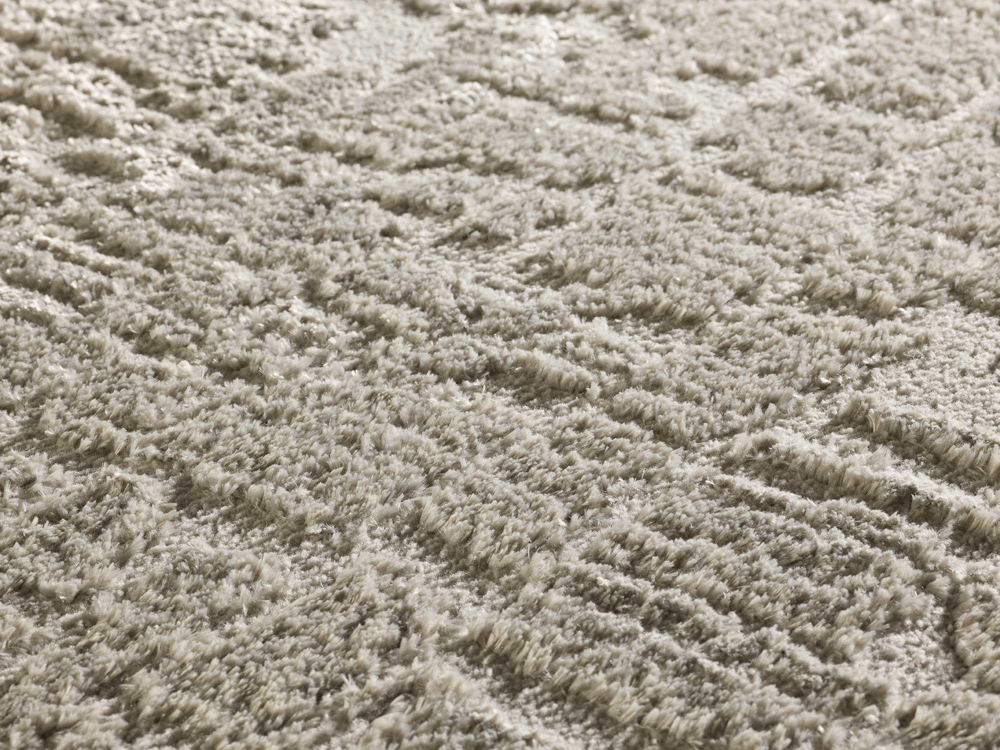 HOCHFLORTEPPICH im skandinavischen Stil Silber Lima 120/170 cm - Silberfarben, Naturmaterialien/Textil (120/170cm) - Atticgo