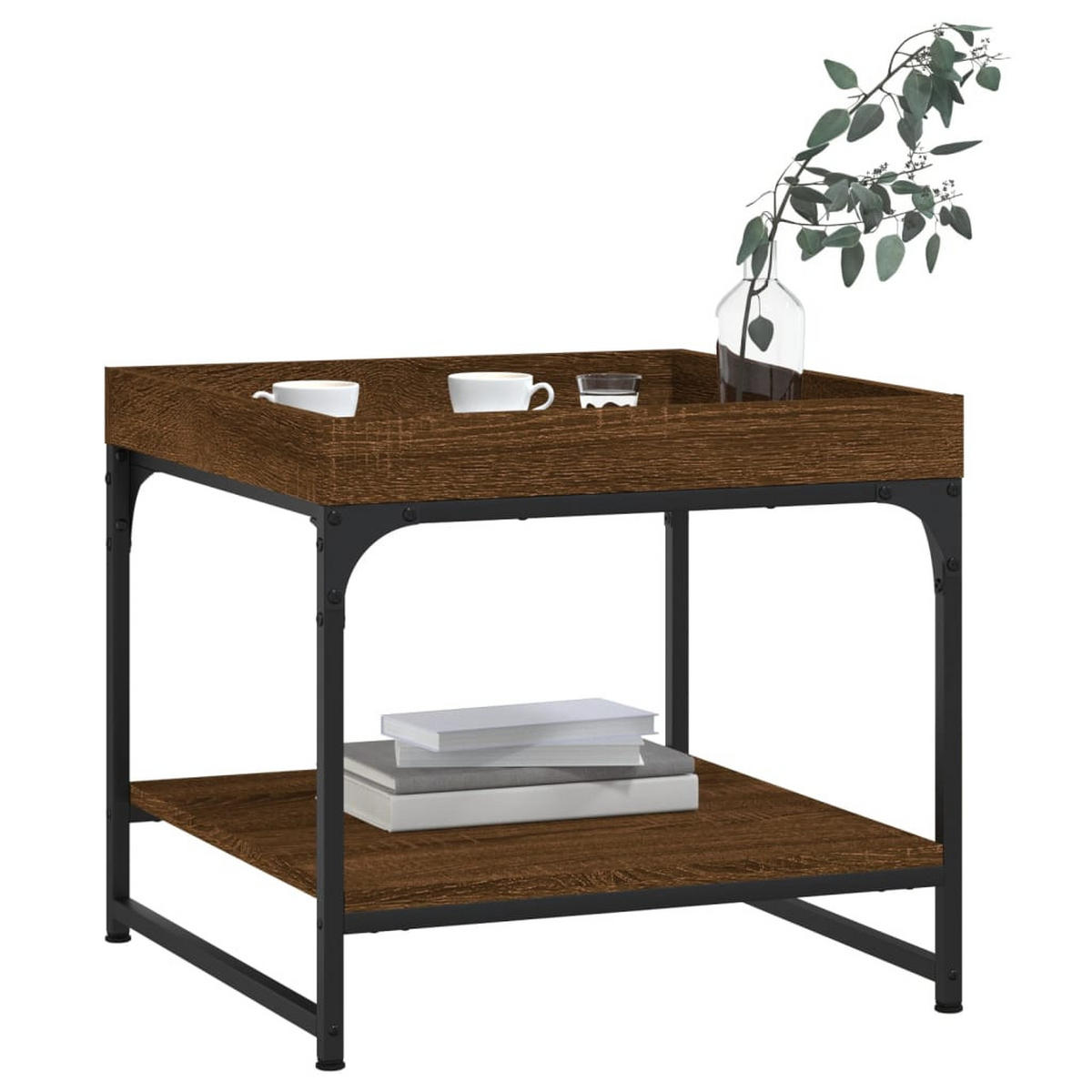 COUCHTISCH Braun Eichen-Optik 49,5x49,5x45 cm Holzwerkstoff - Braun, Holzwerkstoff (49.5/49.5/45cm) - furnicato