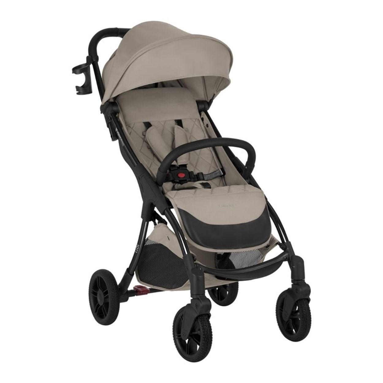 BUGGY Cloe bis 22 kg braun Aluminiumrahmen faltbar Getränkehalter - Braun, Metall (72/43/102cm) - Kikka boo