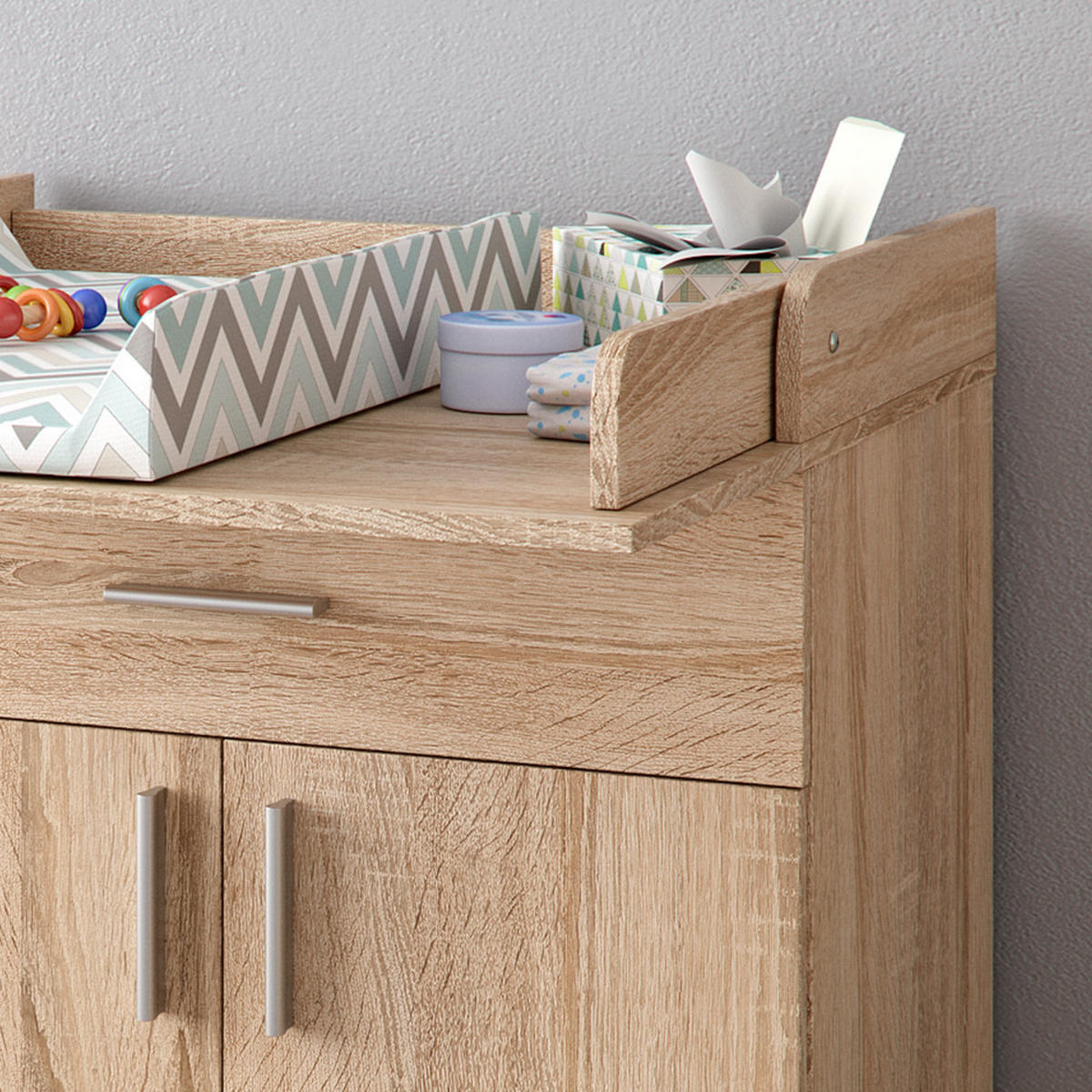 PREBAĽOVACÍ PULT Lena Sonoma - dub sonoma, kompozitné drevo (75/100/50cm) - Vicco