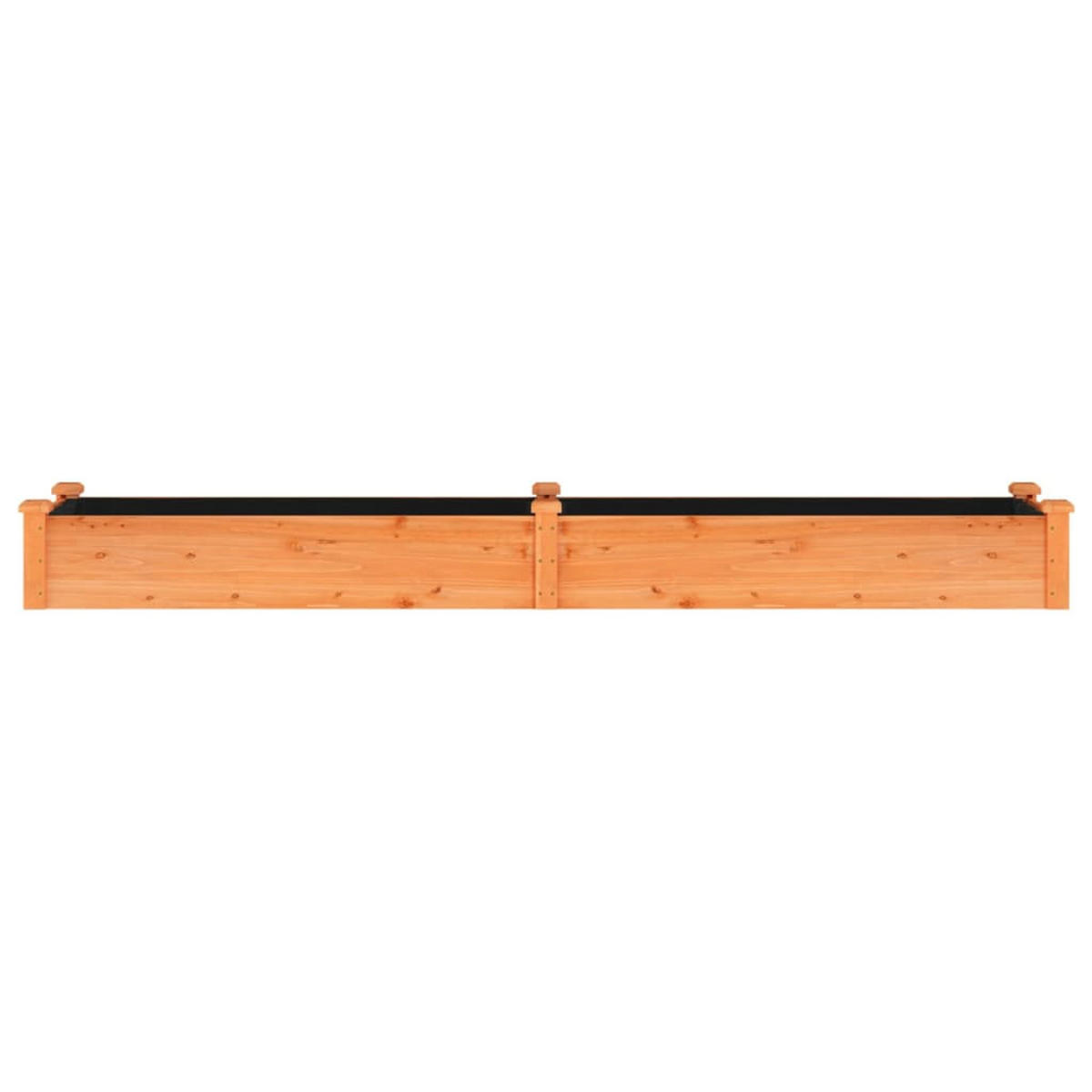 HOCHBEET mit Einsatz Braun 240x45x25 cm Massivholz Tanne - Braun, Holz (45/25/240cm) - furnicato