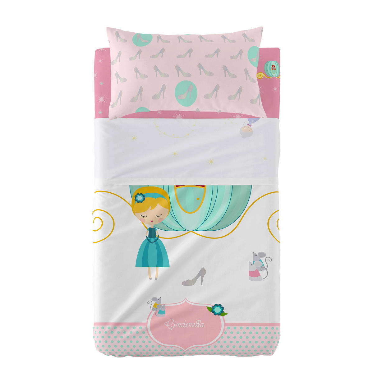 BETTWÄSCHE 2er-Set teiliges pumpkin 120x180 cm (kinderbett) mehrfarbig - Multicolor, Textil (120/180cm) - Happy Friday