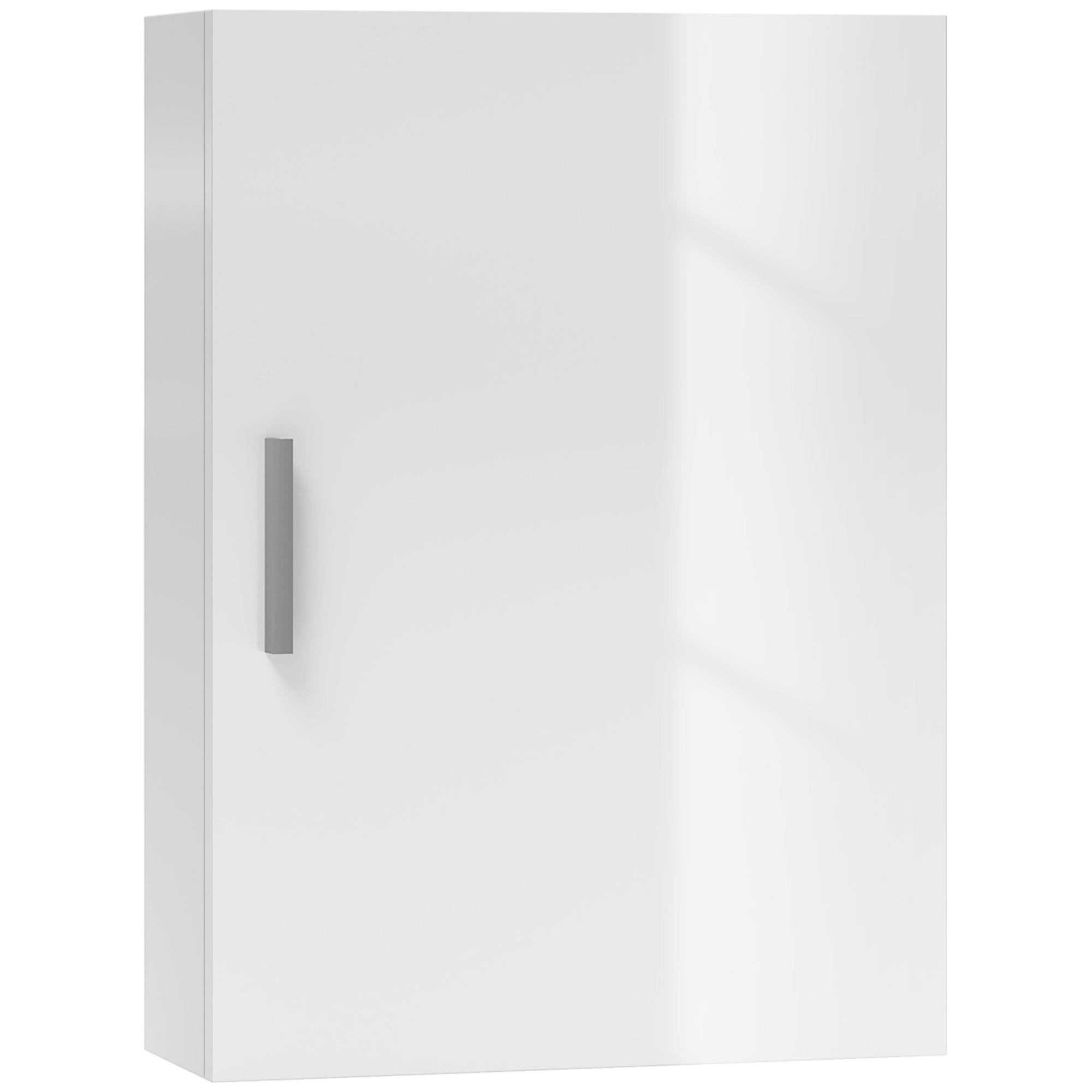 HÄNGESCHRANK Glänzend weiß 1 Stück - Weiß, Kunststoff (40/55/15cm) - GiPP