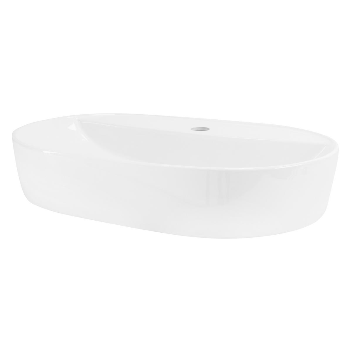 WASCHBECKEN - Weiß, Keramik (40/12/60cm) - ML-DESIGN
