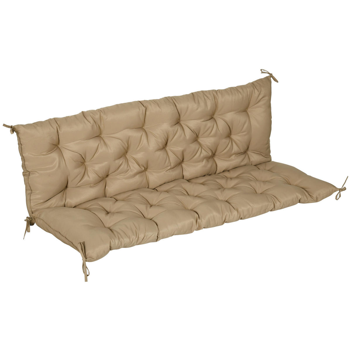 BANKAUFLAGE Khaki 150/98/8 cm - Taupe, Textil (150/8/98cm) - PANGIVO