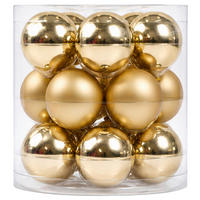 CHRISTBAUMKUGEL Noel Goldfarben, 15-tlg. - Goldfarben, Glas (1/1/1cm) - Mömax