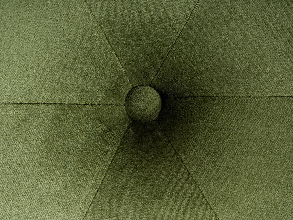 POUF Olivgrün Corolla - Grün, Textil (40/40/40cm) - Beliani