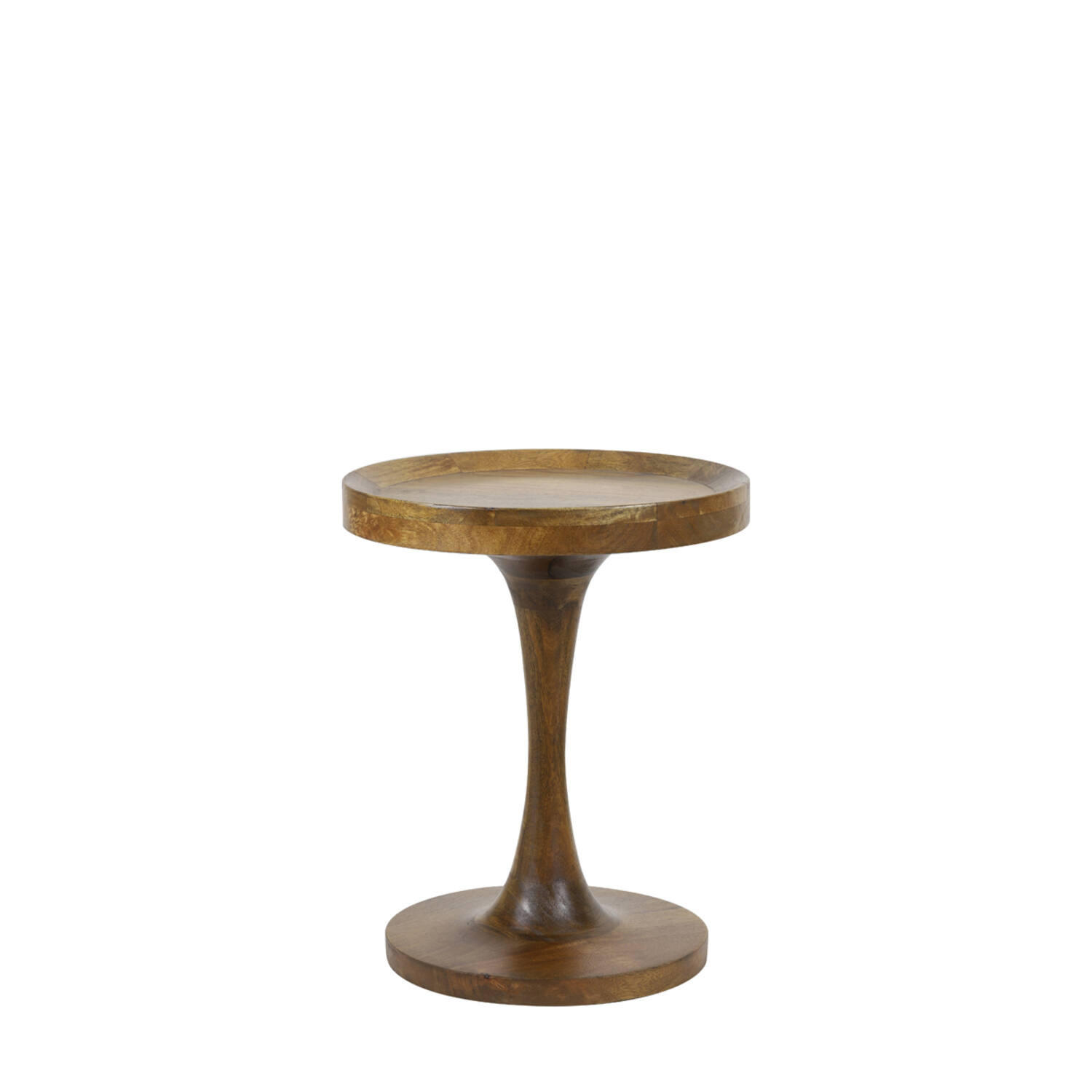 BEISTELLTISCH JOEKON - Braun- Ø40x47cm - Braun, Holz (40/40/47cm) - Light & Living
