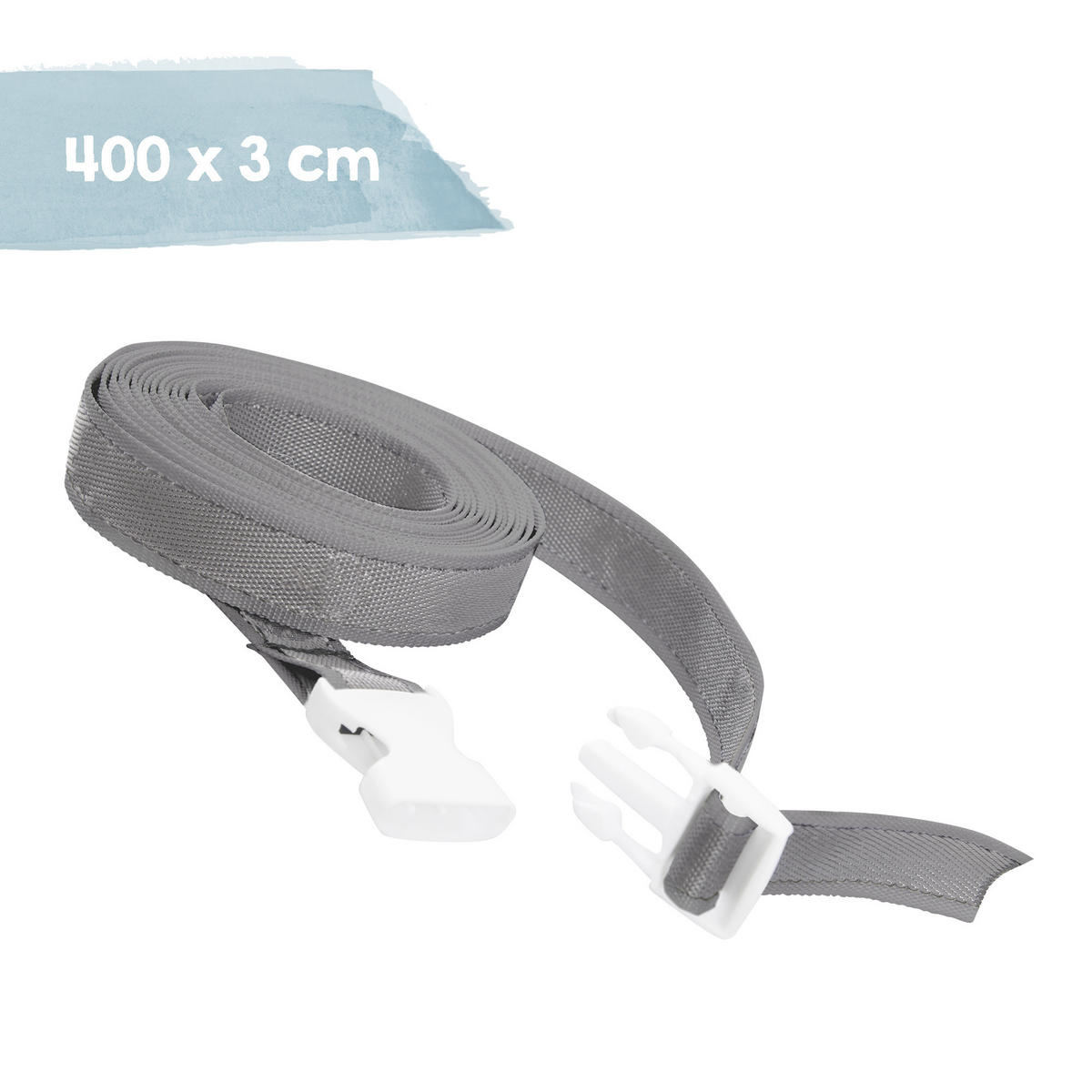 ERGÄNZUNGSGURT für Boxspringbetten grau - Grau, Textil (400/1/3cm) - Roba