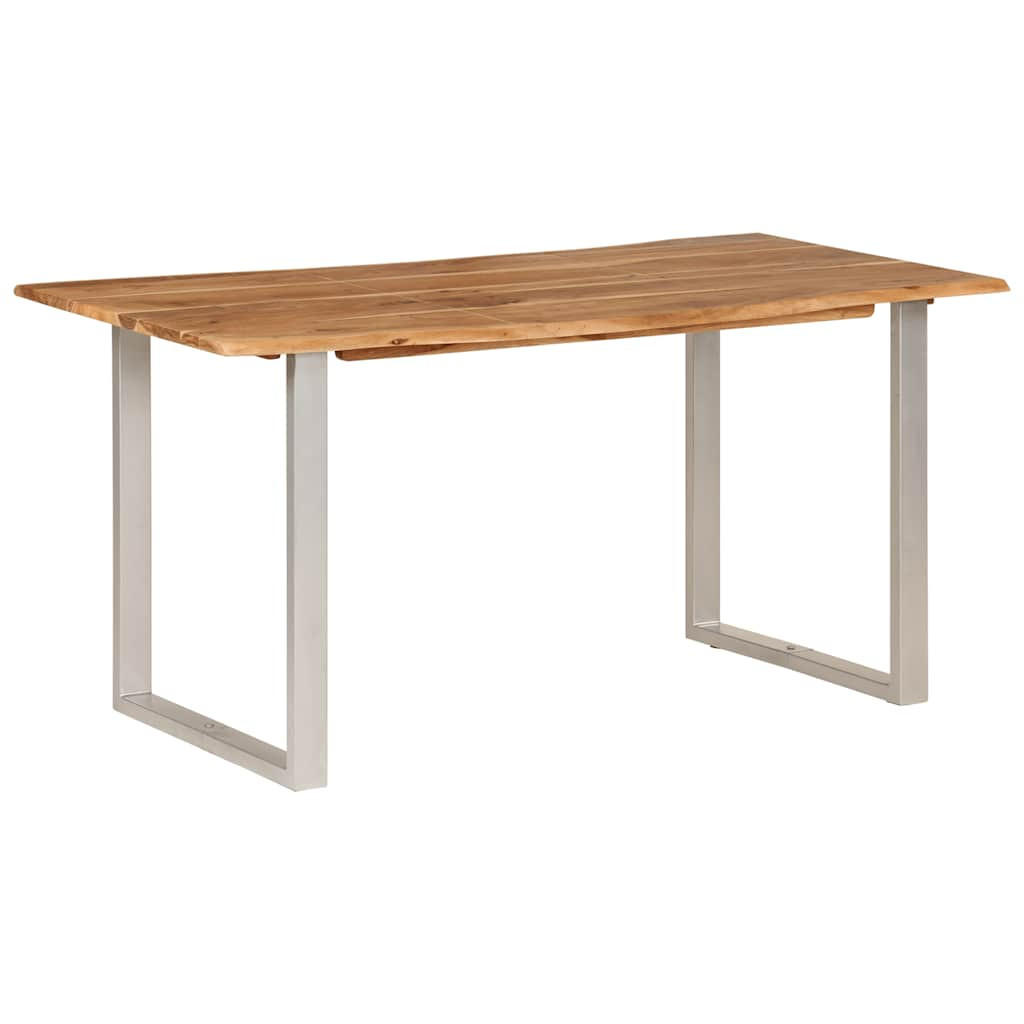 ESSTISCH 154/80/76 Cm Massivholz Akazie - Braun, Holz (154/80/76cm) - vidaXL