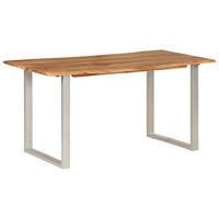 ESSTISCH 154/80/76 Cm Massivholz Akazie - Braun, Holz (154/80/76cm) - vidaXL