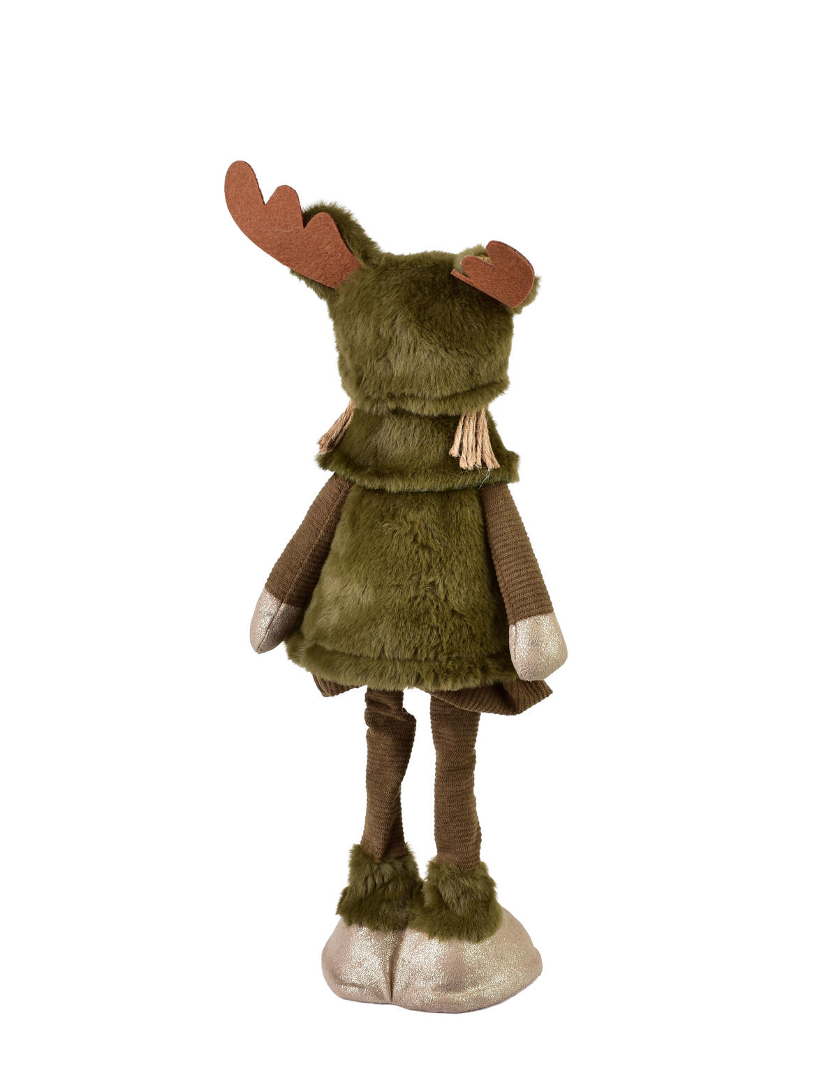 DEKORATIONSFIGUR Santa Lila Mehrfarbig 18x14x47/68cm Textil - Grün, Textil (15/47/20cm) - Mondex