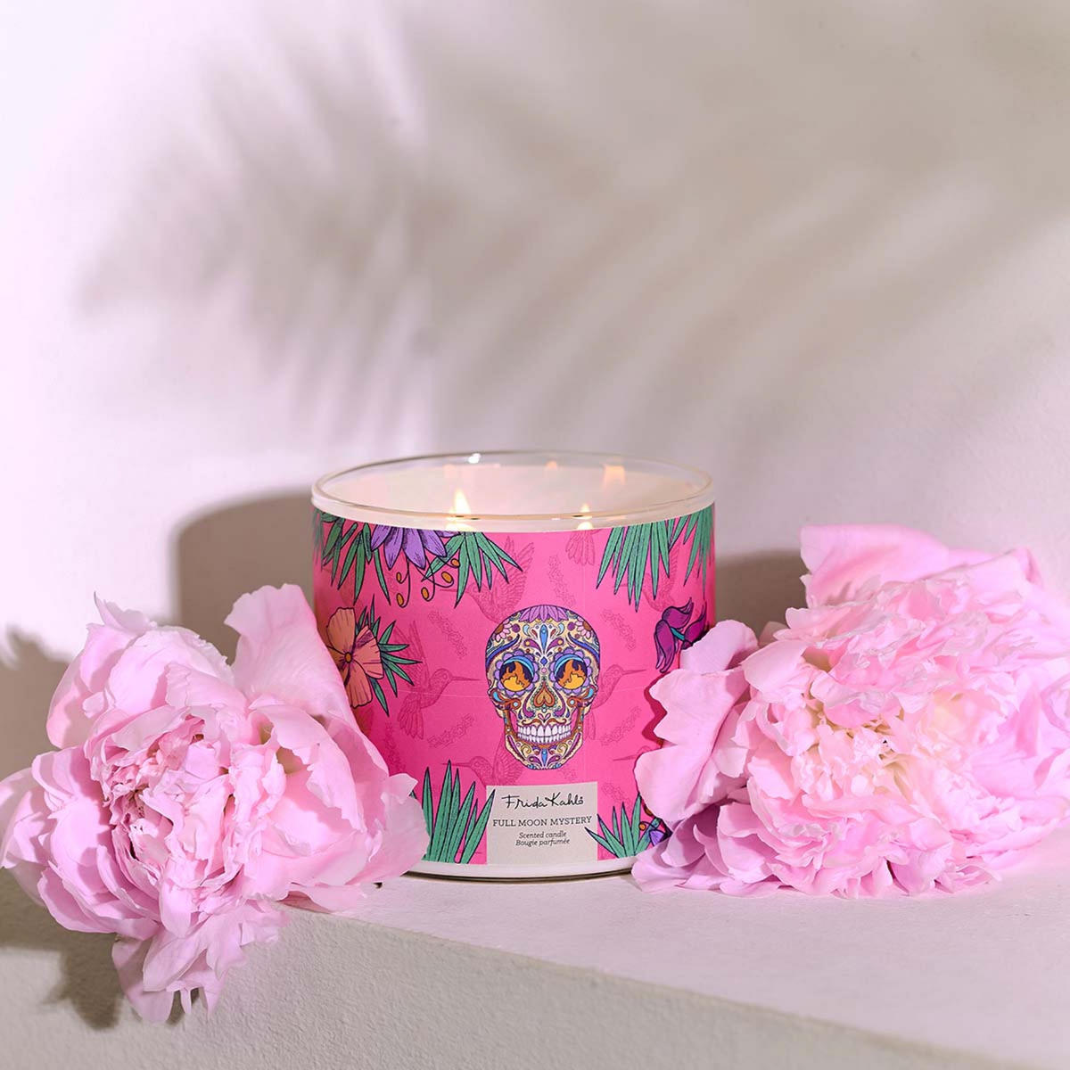 DUFTKERZE Kahlo - Pink, Naturmaterialien/Glas (10cm)