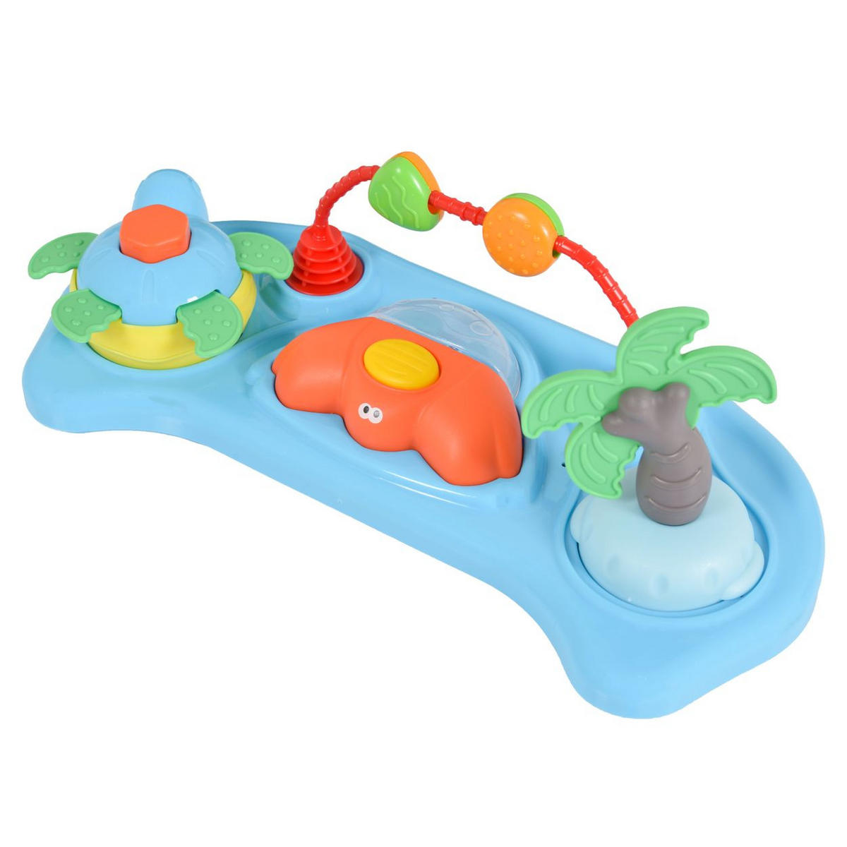 LAUFHILFE Regalo 4 in 1 blau Wippe Hopser, Spielcenter, Musik, klappbar - Blau, Kunststoff (64/48/73cm) - Cangaroo