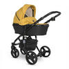 KOMBIKINDERWAGEN Rimini Premium gelb Sportsitz Tragewanne Moskitonetz verstellbar - Gelb, Metall (112/60/117cm) - Lorelli