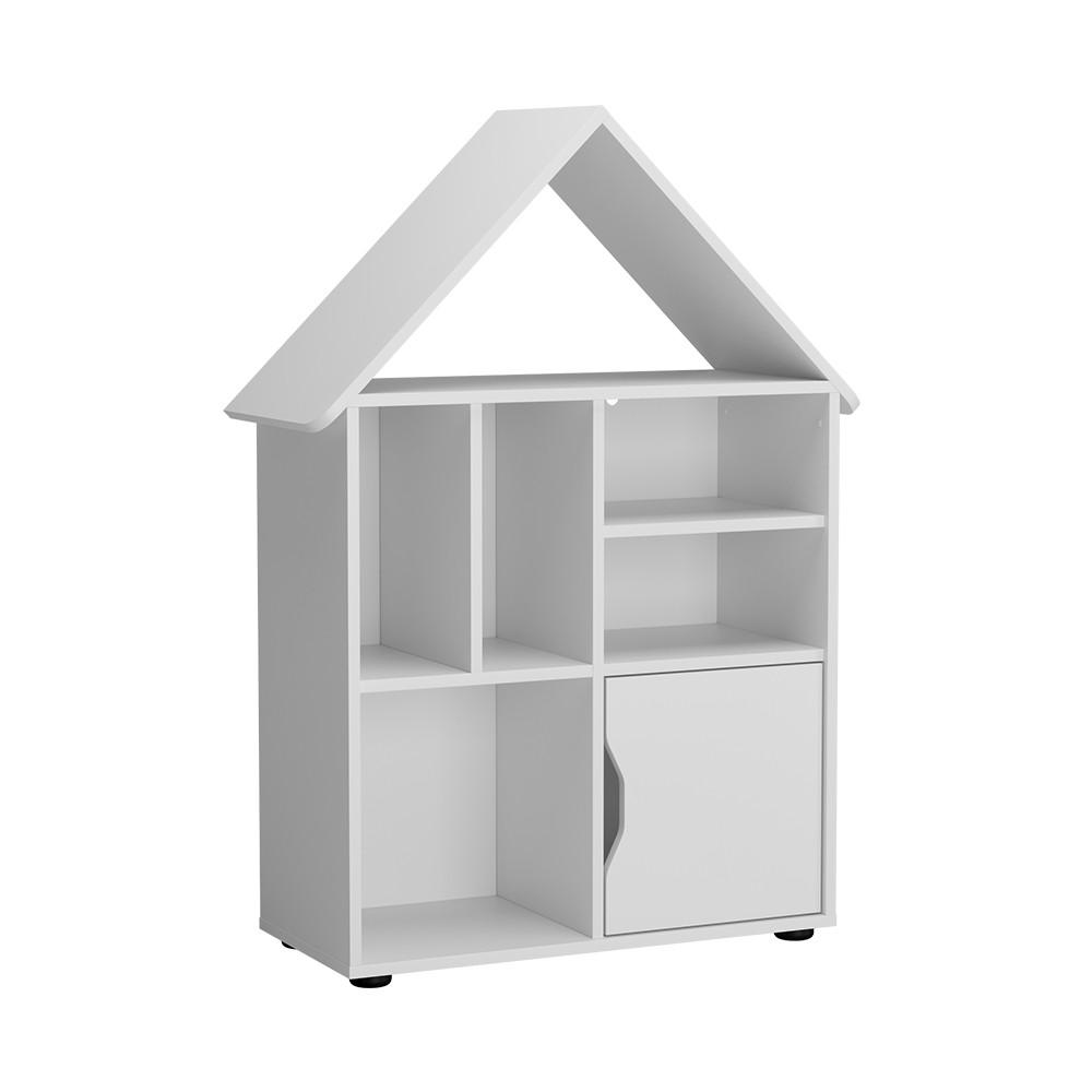 KINDERREGAL Estell Weiß 71 x 112.2 cm - Weiß, Holzwerkstoff (71/112.2/32.1cm) - Vicco