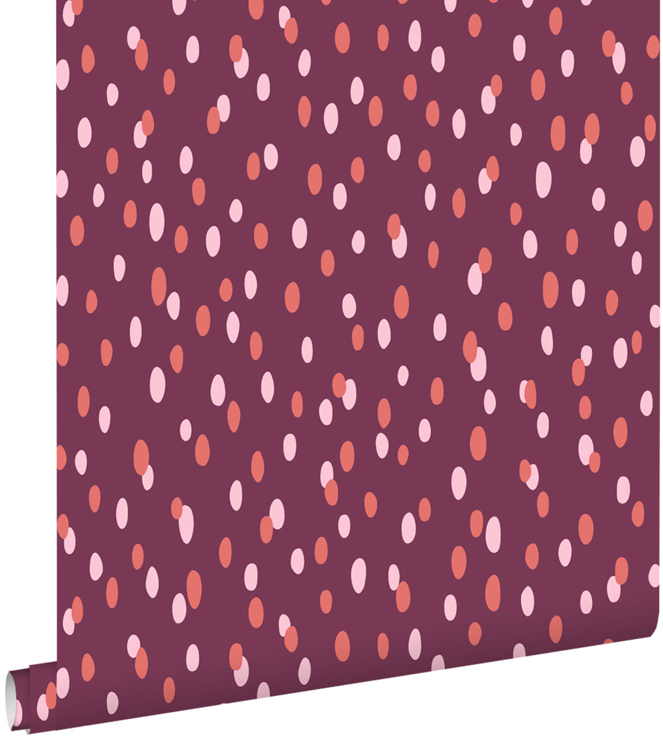TAPETE Punkte 50 x 900 cm - Lila, Papier (50/0.1cm) - ESTAhome
