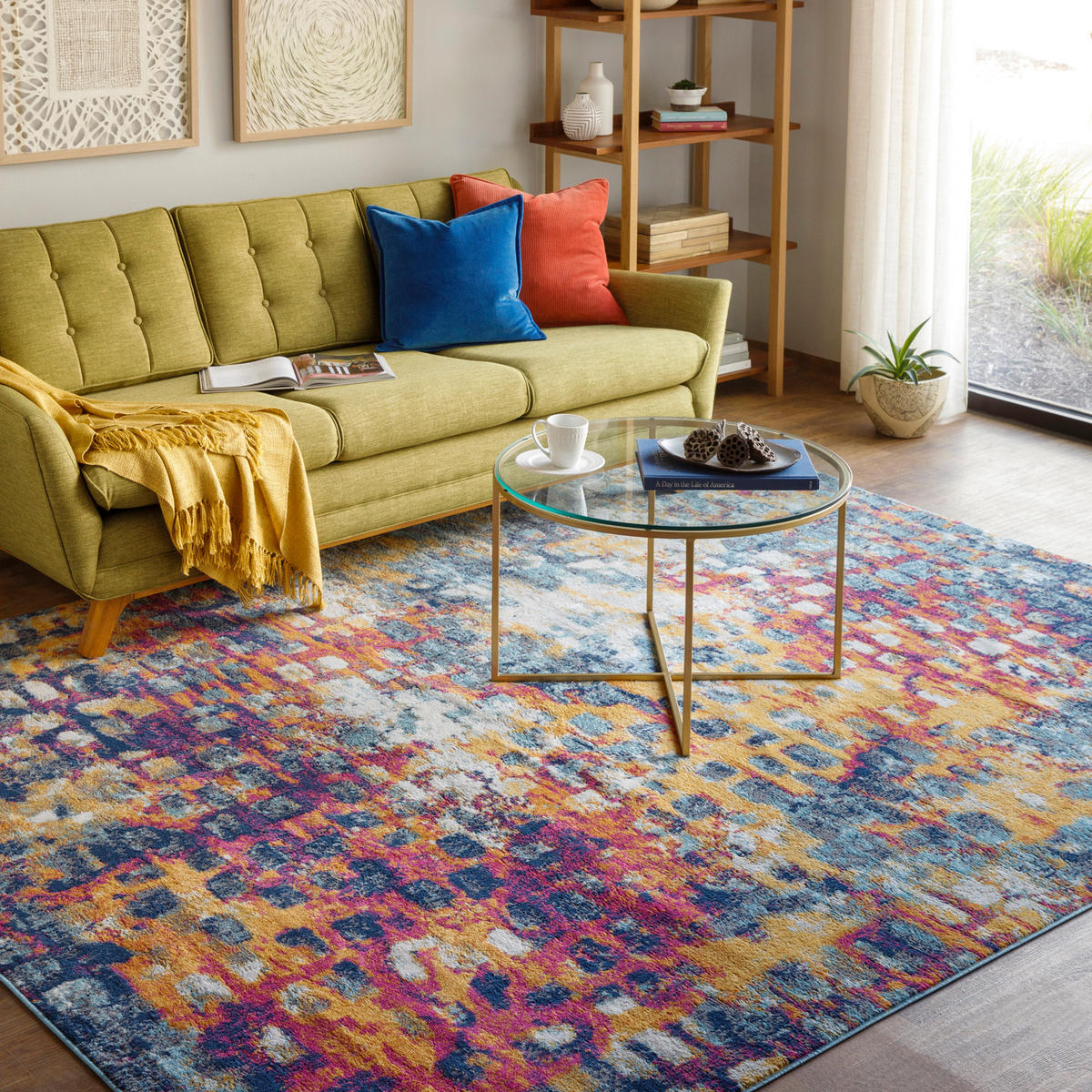 KURZFLORTEPPICH 160/215 cm Mehrfarbig - Multicolor, Naturmaterialien/Textil (160/215cm) - LIVABLISS