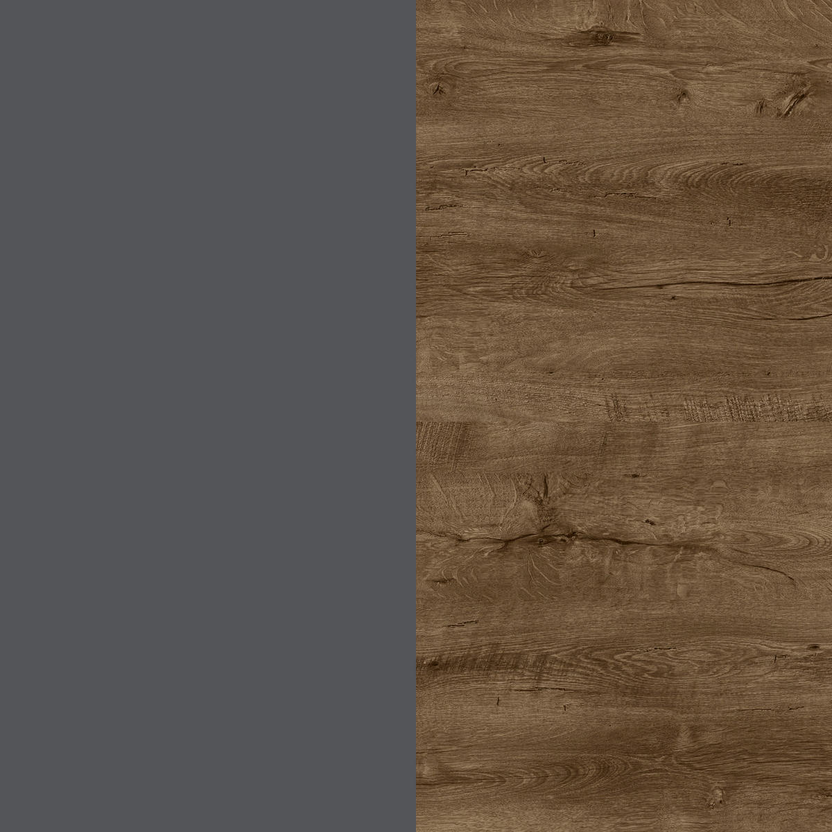WOHNWAND Spacoro Grau, Lefkas Graphit 270/190/41 cm Wohnwand Modern ohne LED - Braun/Grau, Holzwerkstoff/Kunststoff (270/190/41cm) - AX Living