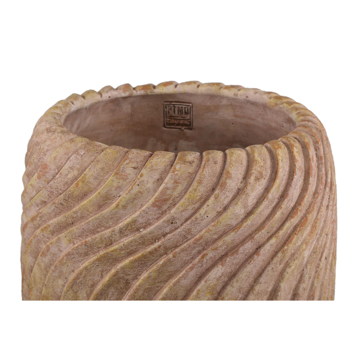 TOPF Tiera Beige 30/30/30cm - Beige, Stein (30cm) - PTMD Collection