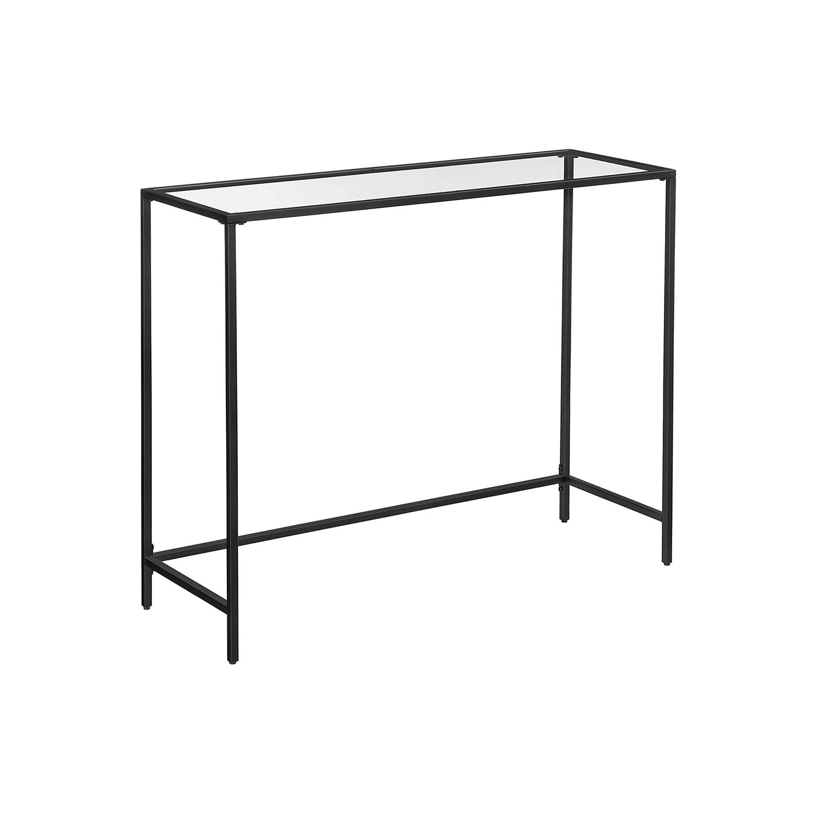 KONSOLENTISCH - Schwarz, Metall (100/35/80cm) - Hansiro