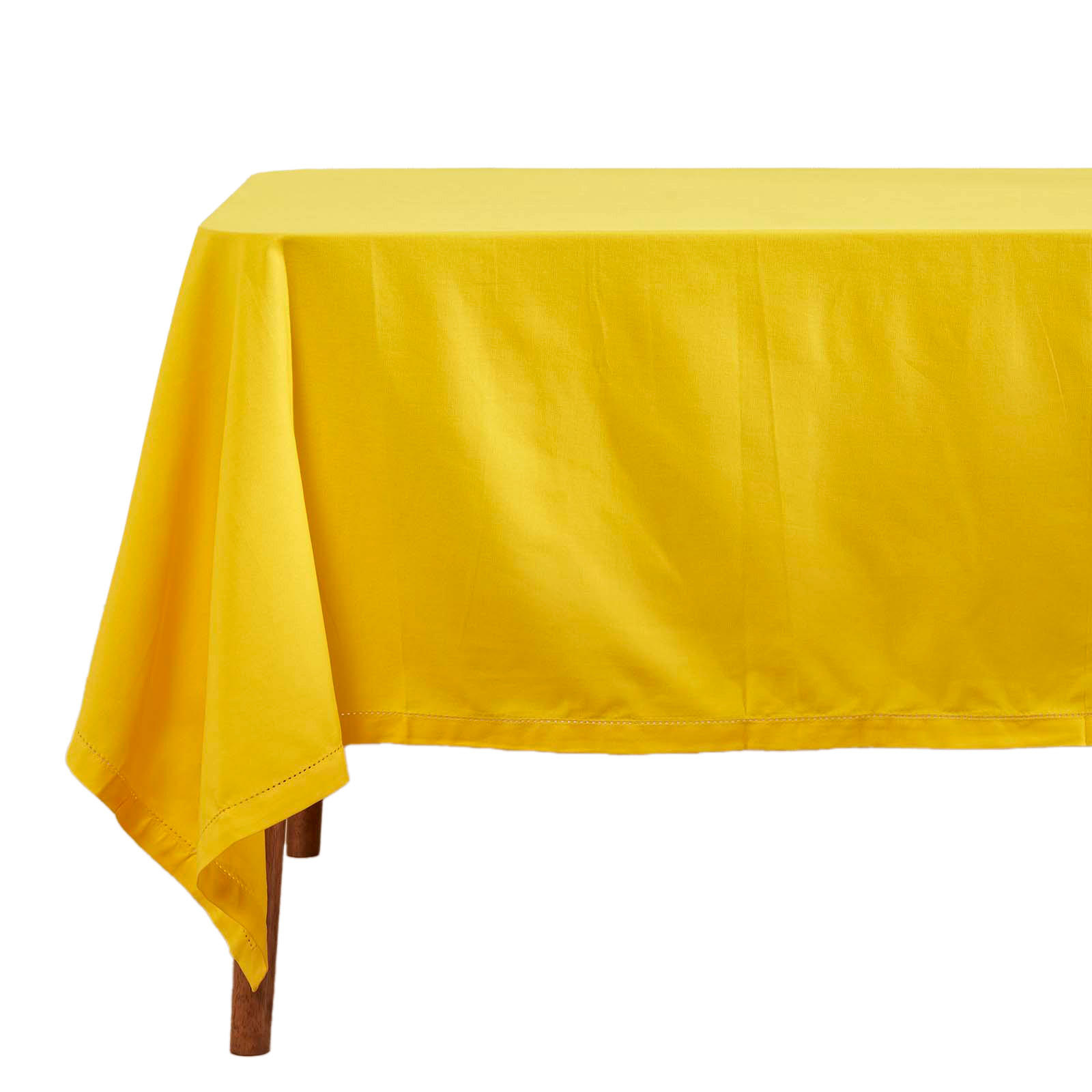 TISCHDECKE gelb 137/178 cm, 100% Baumwolle - Gelb, Textil (137/178cm) - Homescapes