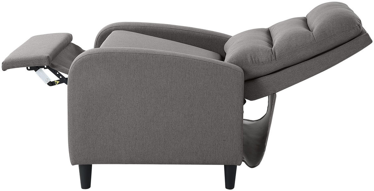 RELAXSESSEL Tiago Dunkelgrau - Dunkelgrau, Textil (69/102/90cm) - ATLANTIC home collection