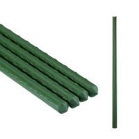 10xPFLANZSTÄBE - Dunkelgrün, Kunststoff/Metall (1cm) - Relaxdays