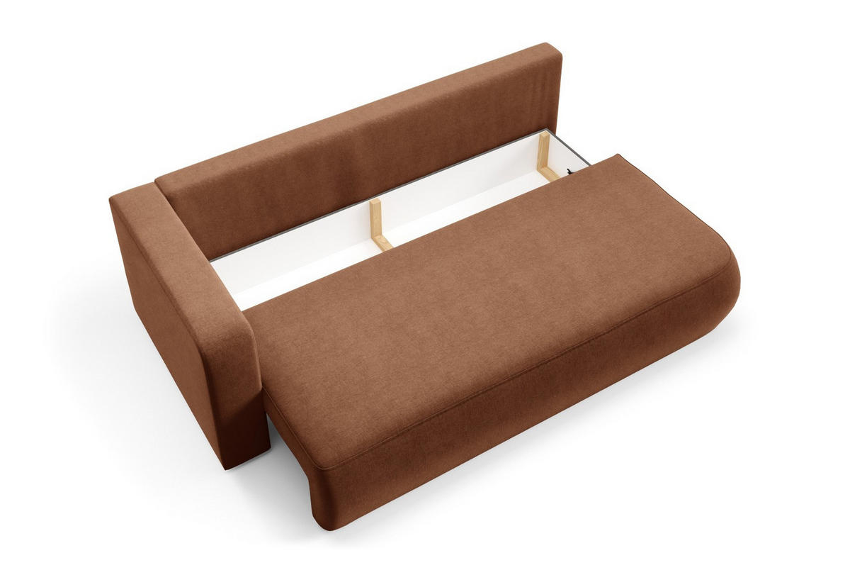 SCHLAFSOFA mit Bettkasten Kupferfarben - Schwarz/Kupferfarben, Holz/Holzwerkstoff (228/82/106cm) - Furnisell