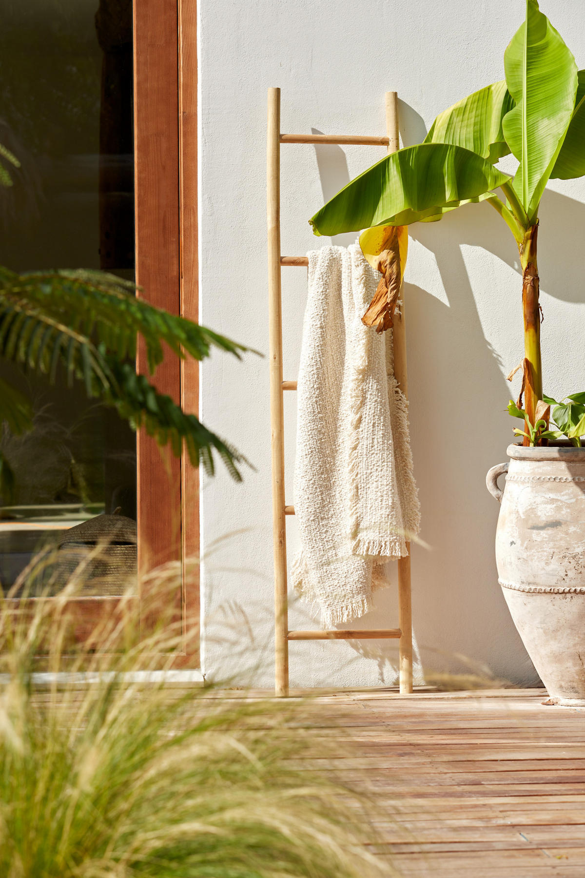 PLAID Miraso Braun 170/130/0,5 cm - Braun, Textil (130/170cm) - Light & Living