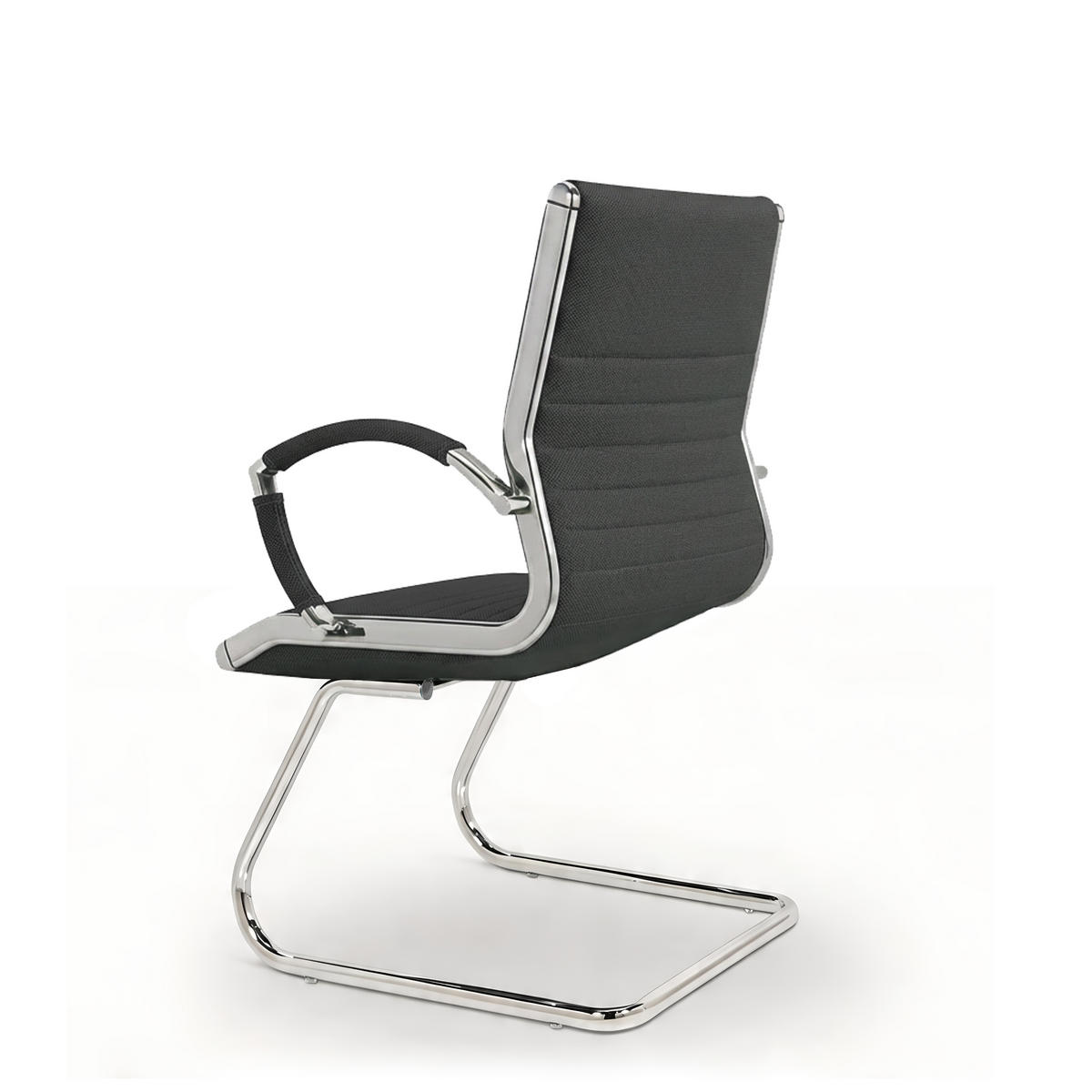 BESUCHERSTUHL Montreal Stoff Anthrazit – ergonomisch, 150 kg belastbar - Anthrazit, Textil/Metall (60/95/60cm) - Versee